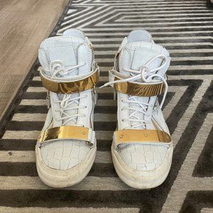 Giuseppe Zanoti Crocodile Embossed with Golden Plate for Cheap